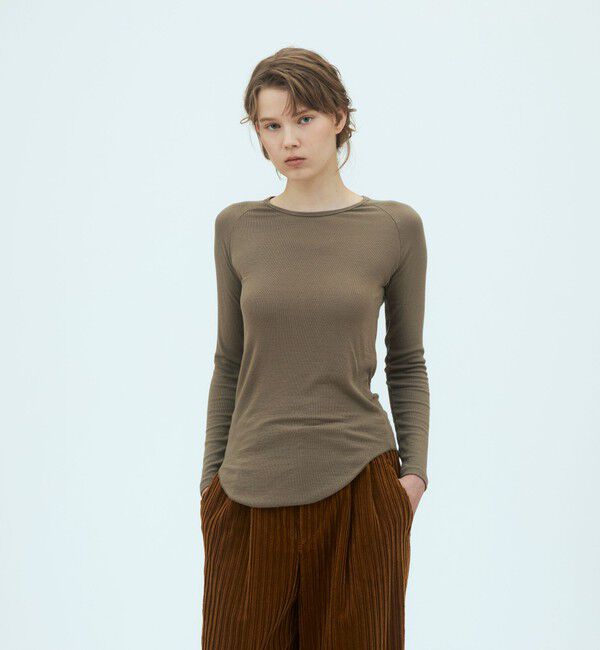 GALERIE VIE「レーヨンカシミヤジャージー クルーネックプルオーバー」|Tシャツ・カットソー|