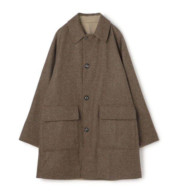 TOMORROWLAND MENS「【別注】INVERTERE ウールコットン リバーシブルコート」|ステンカラーコート|45 ブラウン