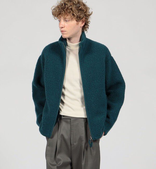 TOMORROWLAND MENS「TOMORROWLAND Tricot ウールカシミヤ パイルニット ジップアップブルゾン」|ニット・セーター|
