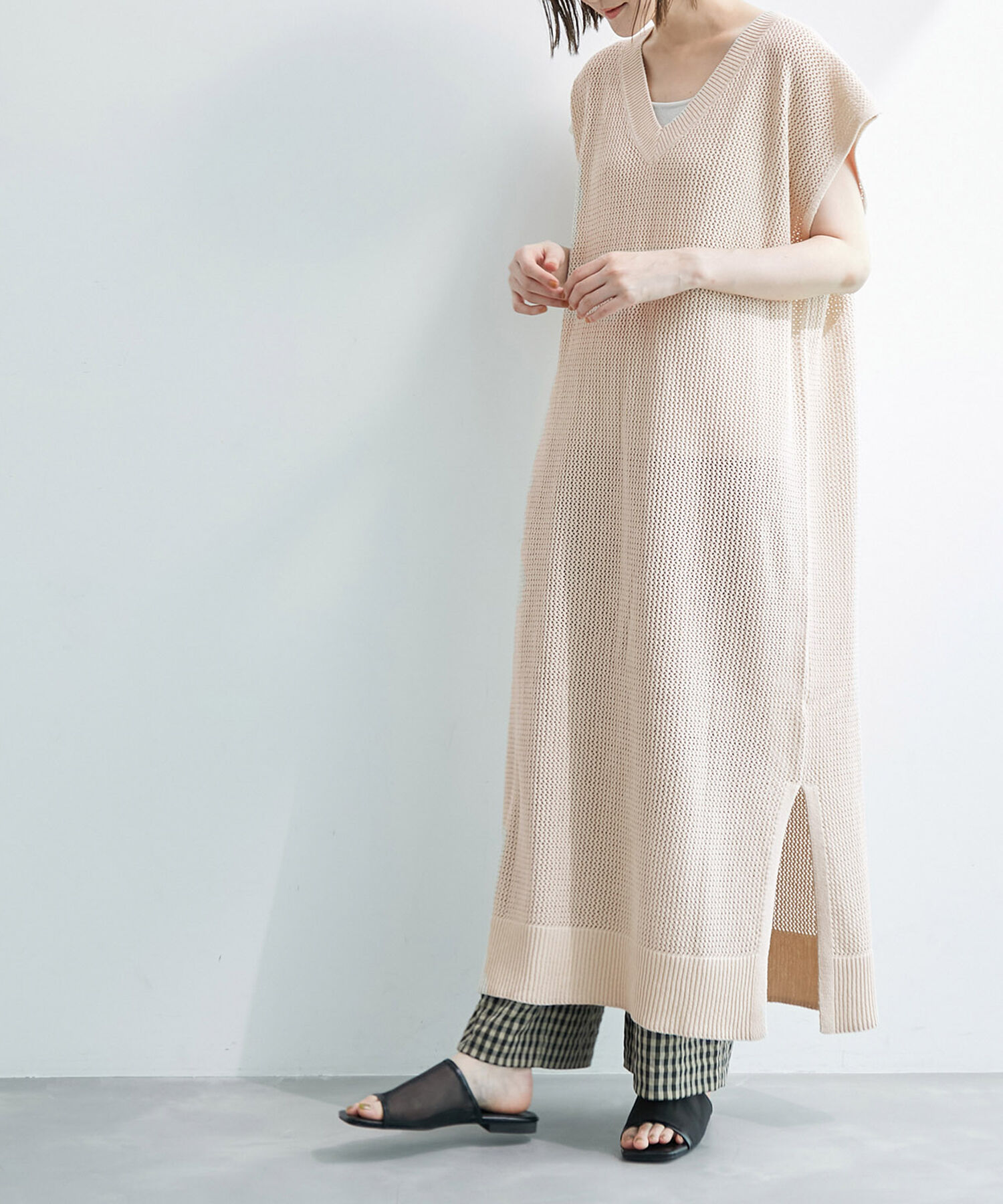 Rope&rsquo;Picnic「メッシュ編みワンピース」|ワンピース|