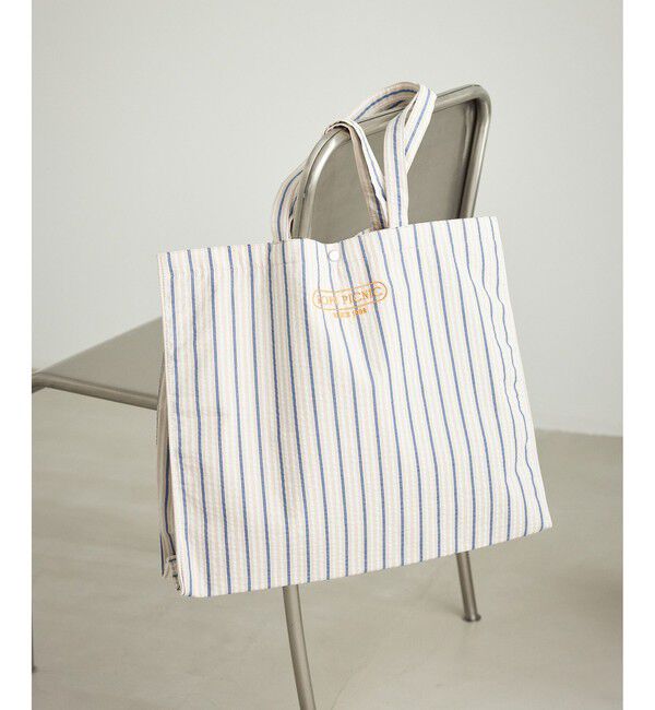 ROPE PICNIC PASSAGE「ストライプビッグトートバッグ/2WAY・A4対応」|トートバッグ|