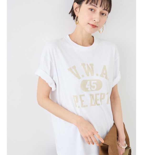 Rope&rsquo;Picnic「【Champion/チャンピオン別注】アソートロゴプリントオーバーサイズTシャツ/リンクコーデ」|Tシャツ・カットソー|