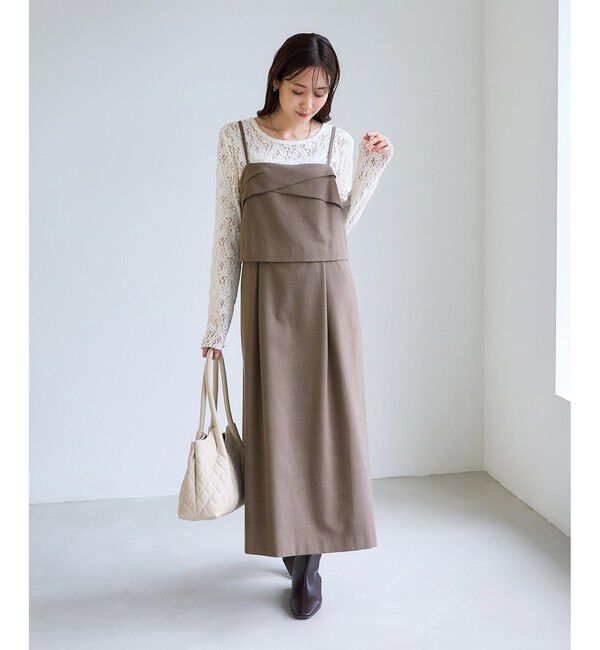 Rope&rsquo;Picnic「【昨年大好評】【WEB限定】セットアップ見え 褒められワンピース」|ワンピース|