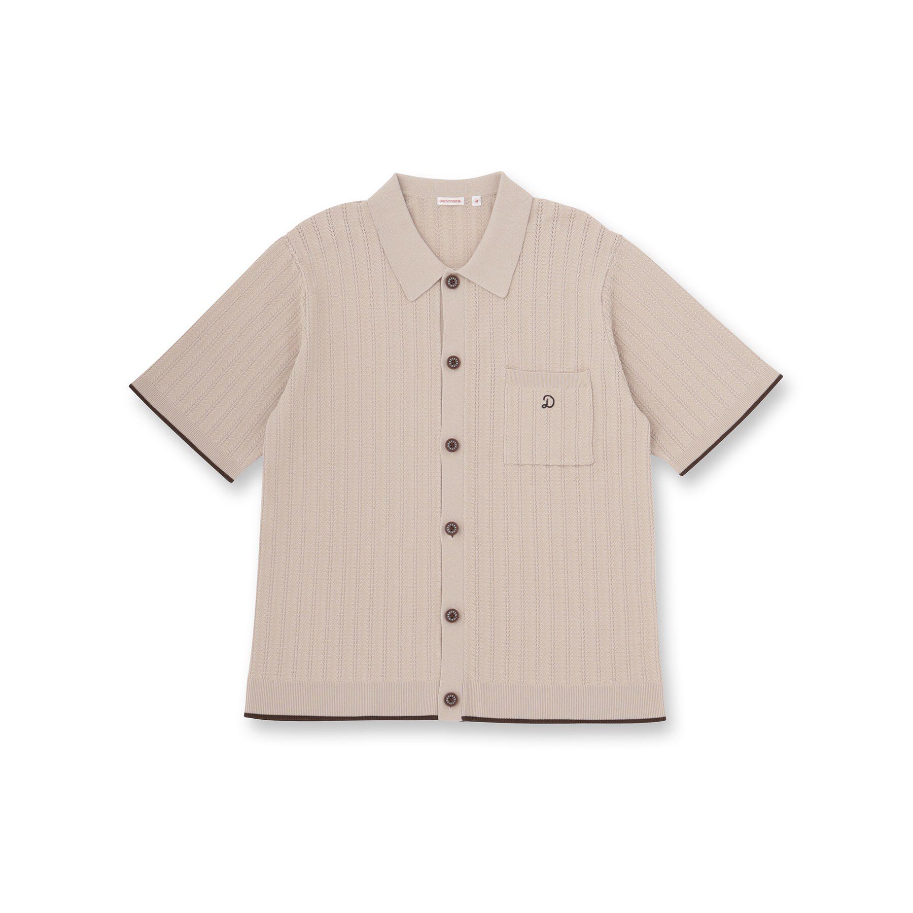 DRESSTERIOR「【Safari5月号掲載】ウォッシャブル キューバニットシャツ」|ニット・セーター|