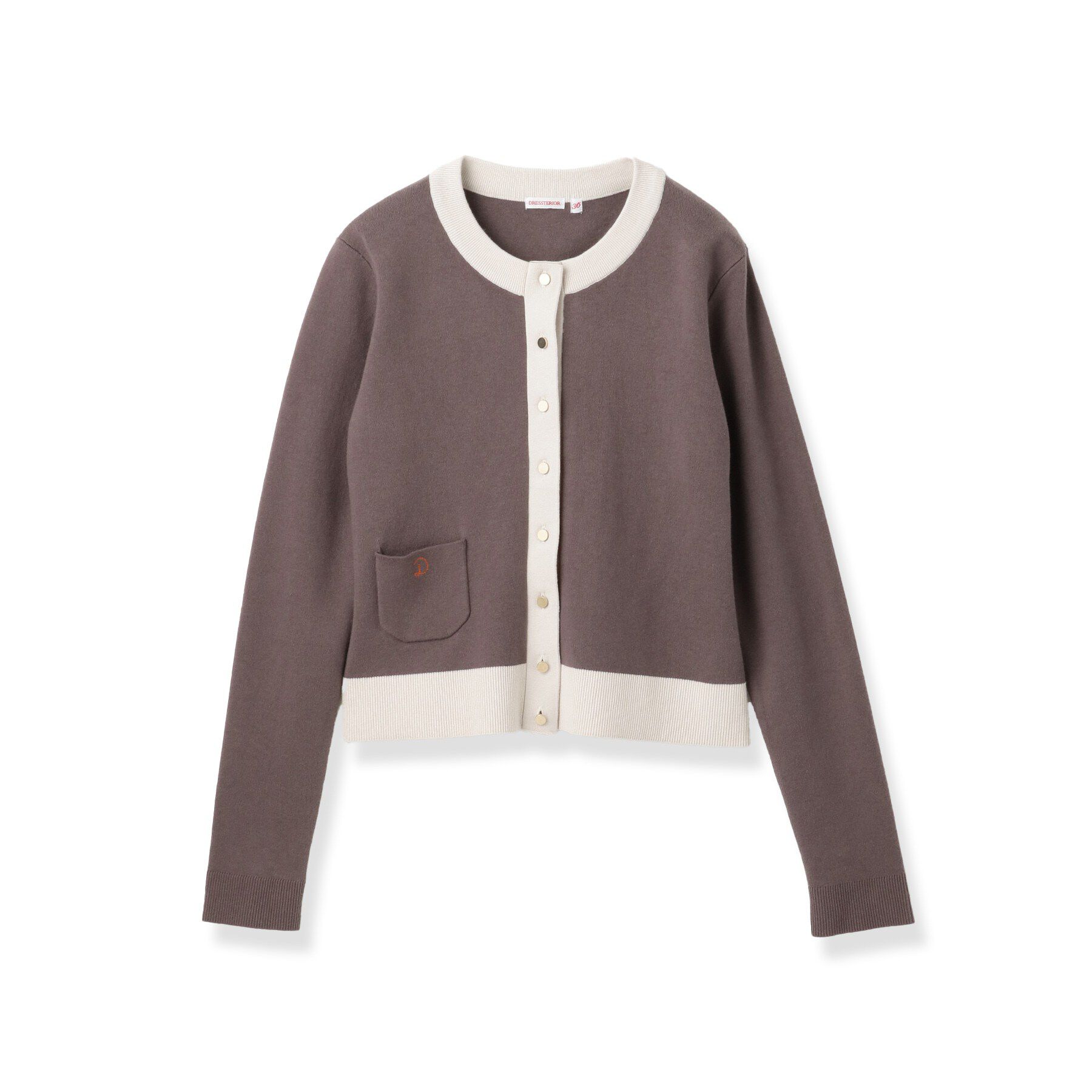 DRESSTERIOR「【マシンウォッシャブル】コットンカシミヤバイカラーカーディガン」|カーディガン|