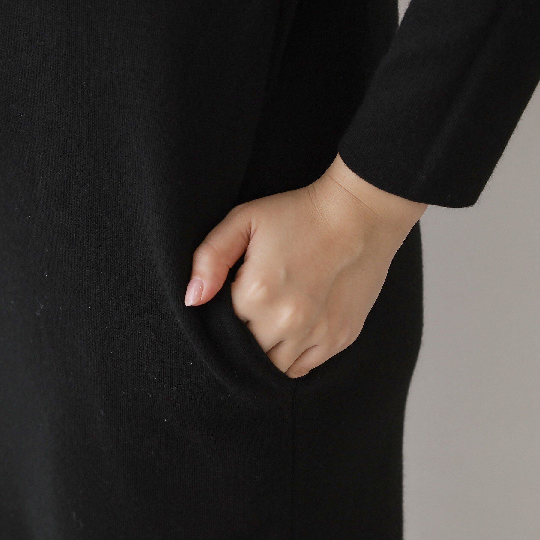 DRESSTERIOR「ファーカラーニットワンピース」|ワンピース|
