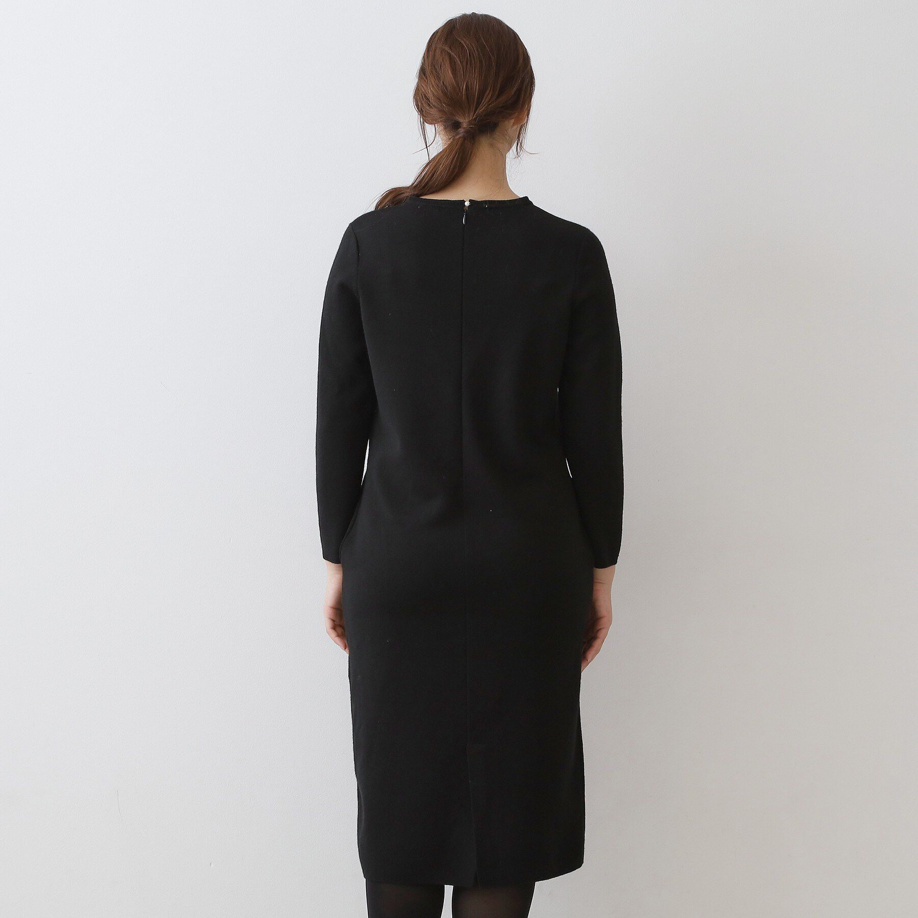DRESSTERIOR「ファーカラーニットワンピース」|ワンピース|