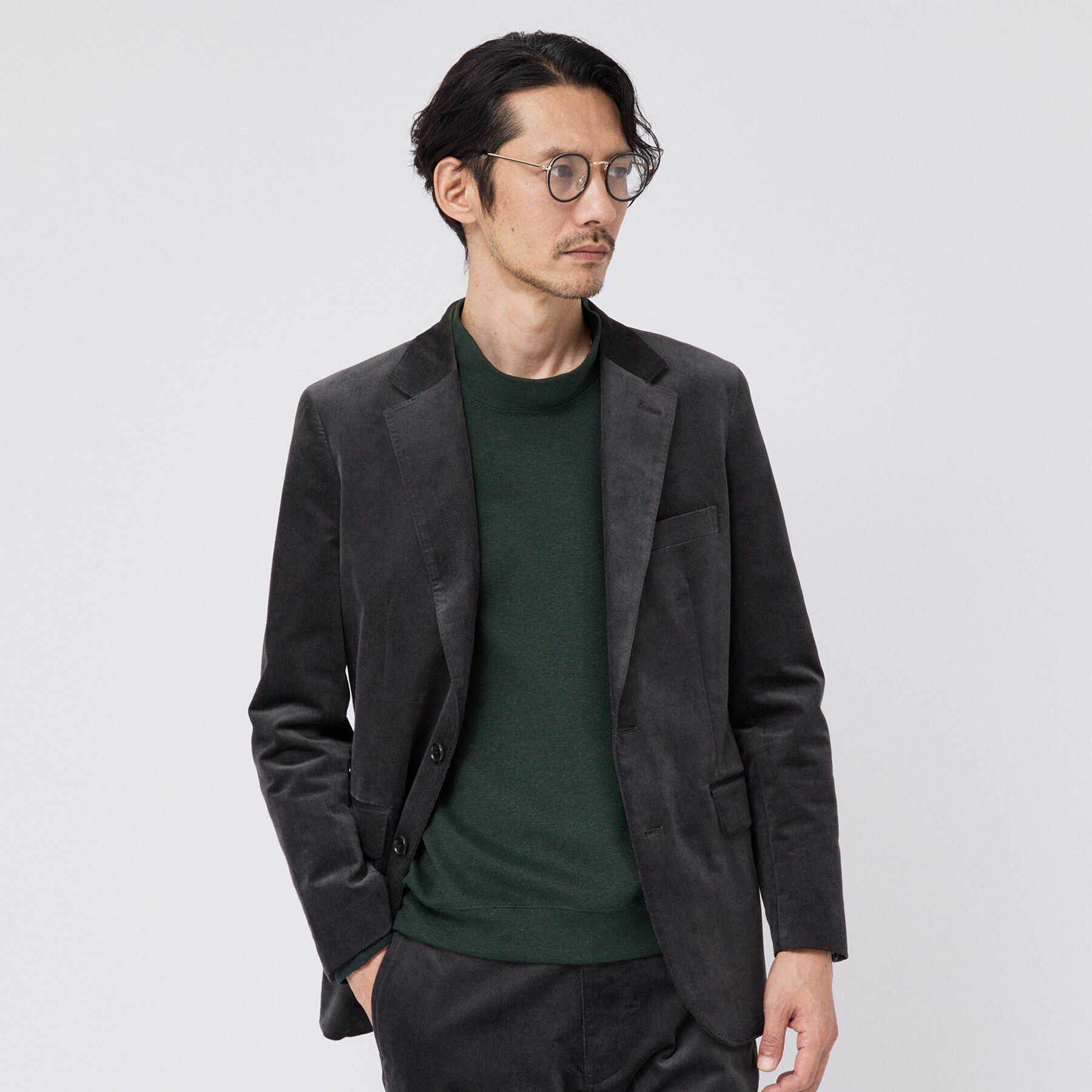 TAKEO KIKUCHI「ミラノリブ オフネック プルオーバー」|Tシャツ・カットソー|