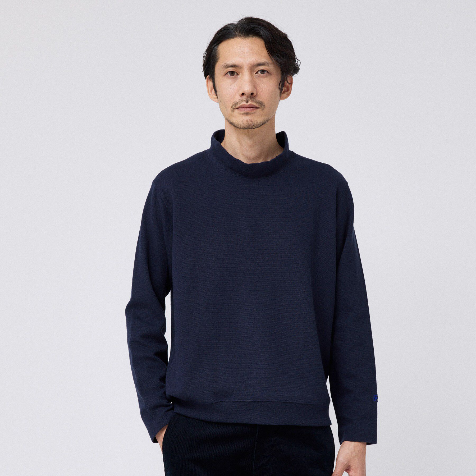 TAKEO KIKUCHI「ミラノリブ オフネック プルオーバー」|Tシャツ・カットソー|ネイビー(094)