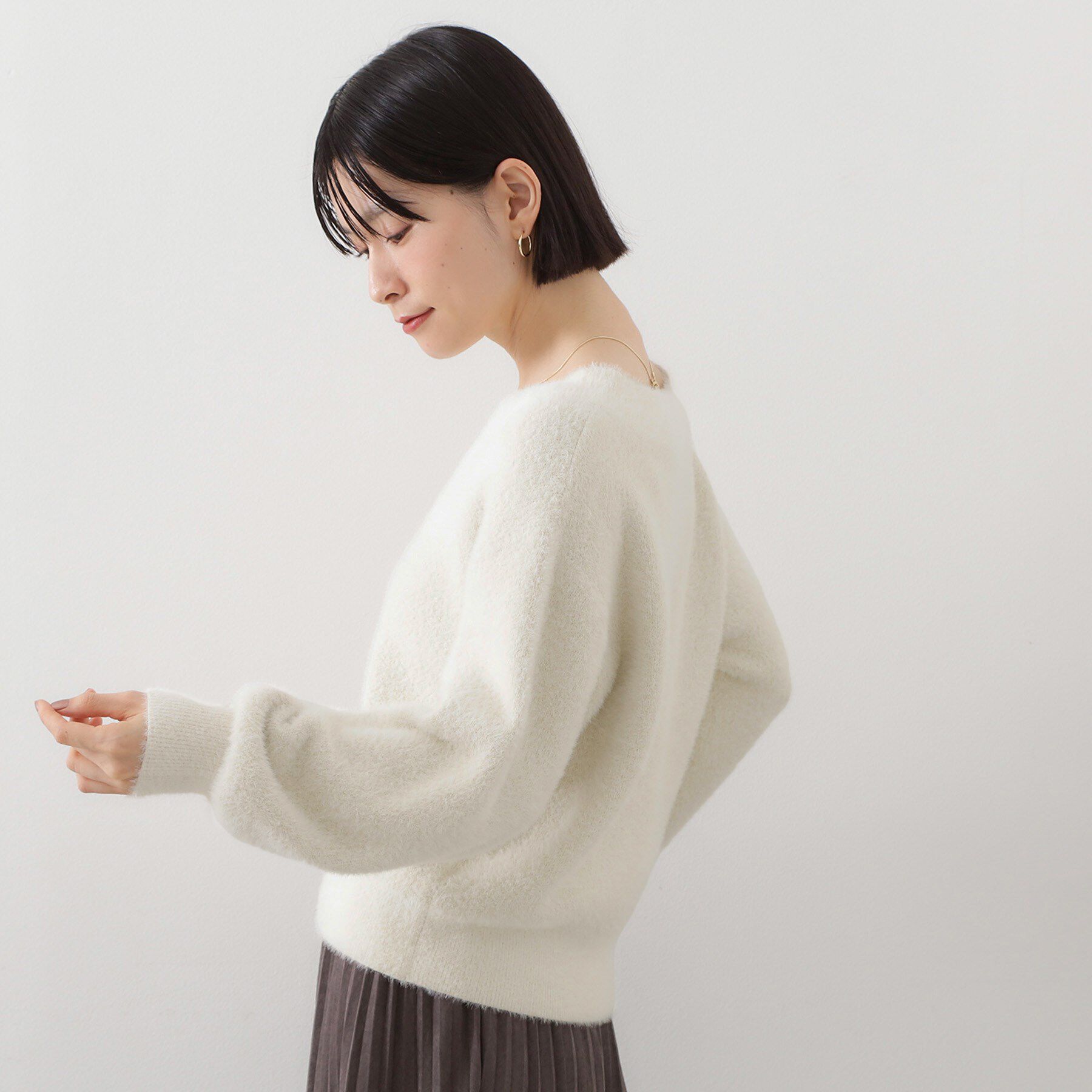 THE SHOP TK「【洗える】上品にきらめく フェザーラメニット」|ニット・セーター|