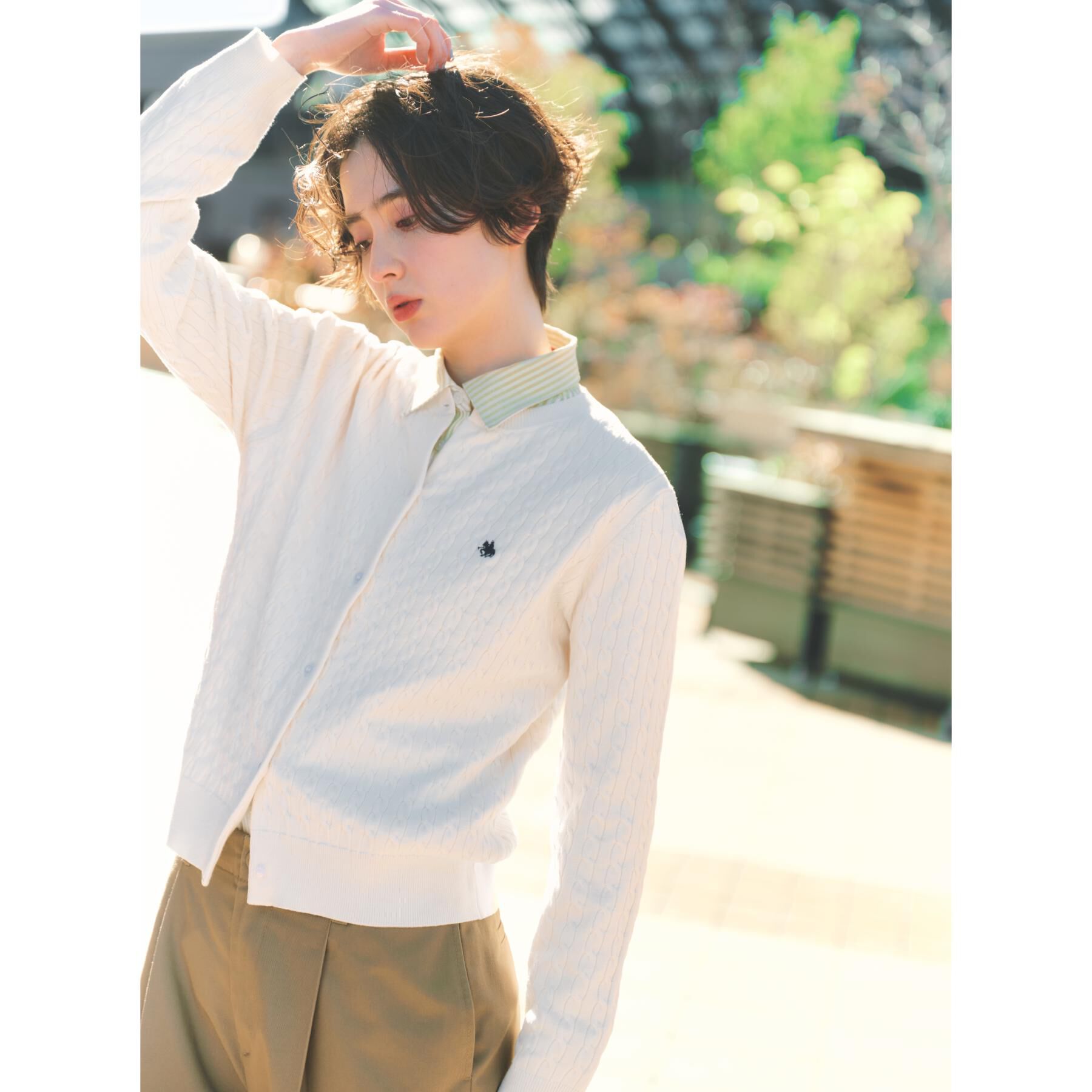 THE SHOP TK「【POLO BCS 別注】ケーブルカーディガン」|カーディガン|