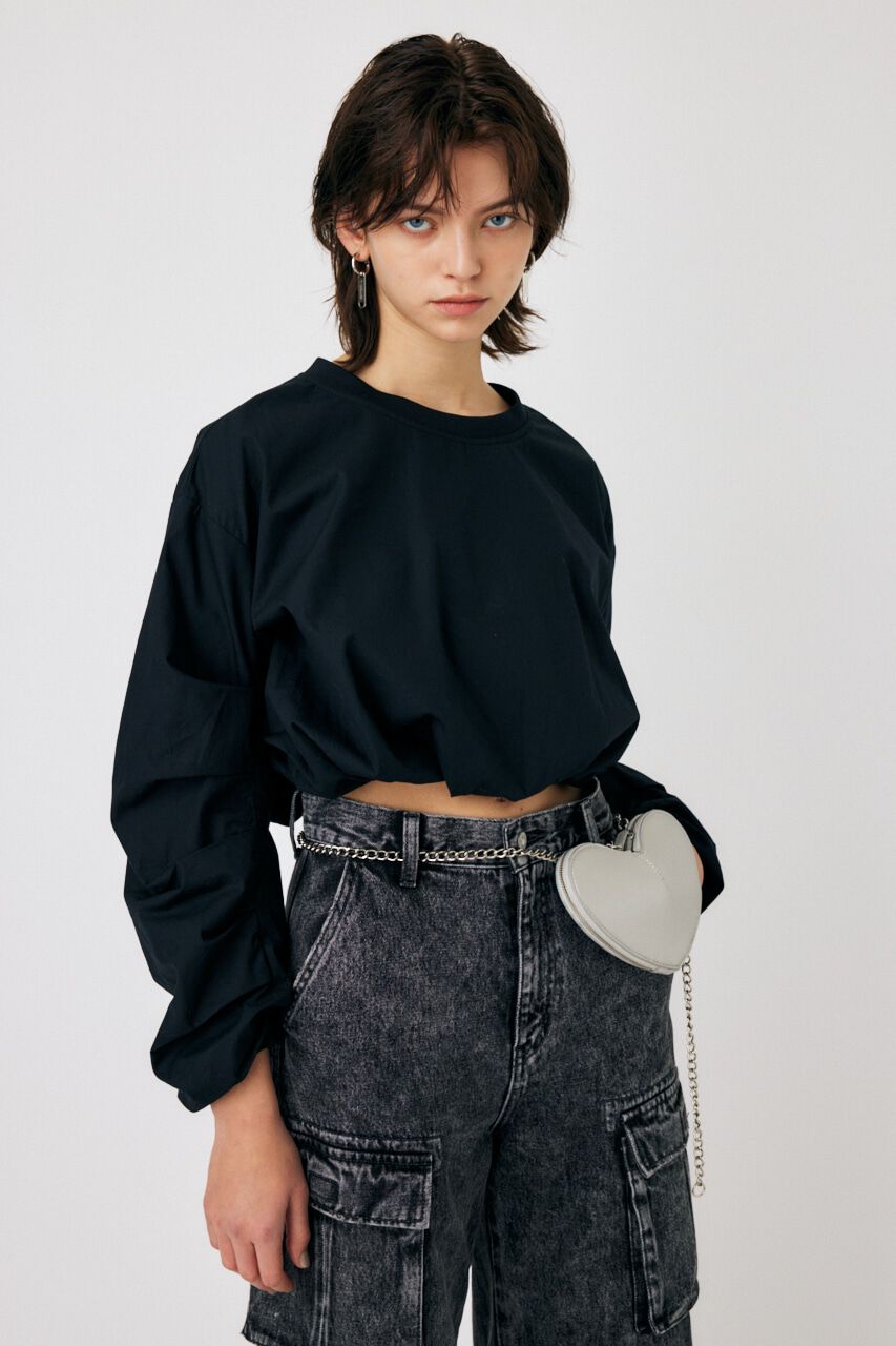 MOUSSY「SWEAT LIKE SHIRT トップス」|シャツ・ブラウス|