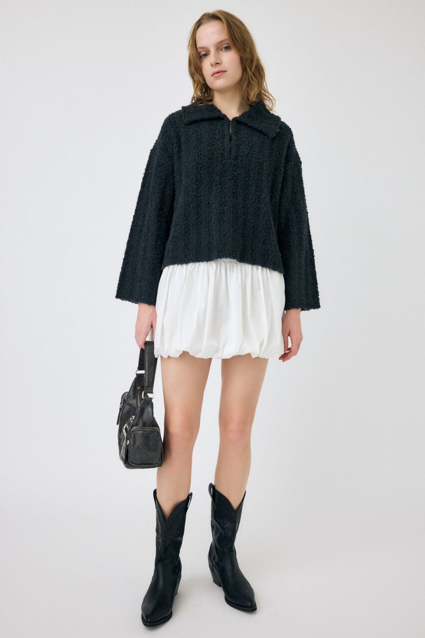 MOUSSY「OPEN COLLAR ニット」|ニット・セーター|