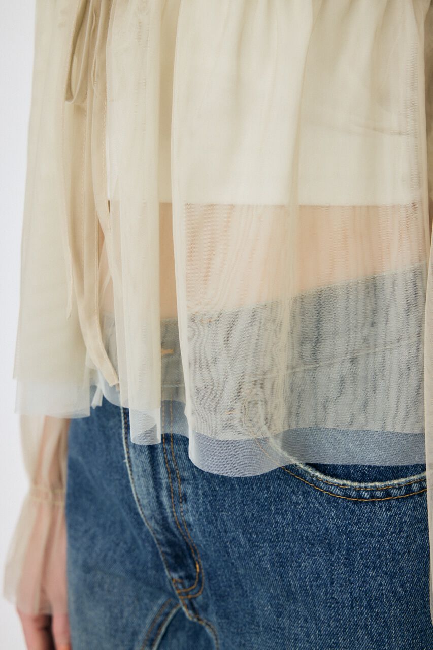 MOUSSY「TULLE LAYERED トップス」|シャツ・ブラウス|