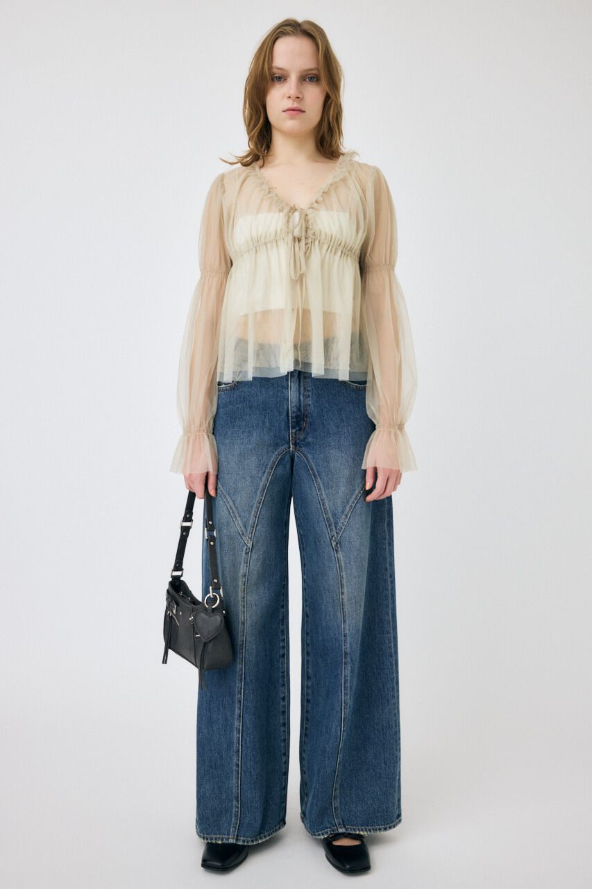 MOUSSY「TULLE LAYERED トップス」|シャツ・ブラウス|