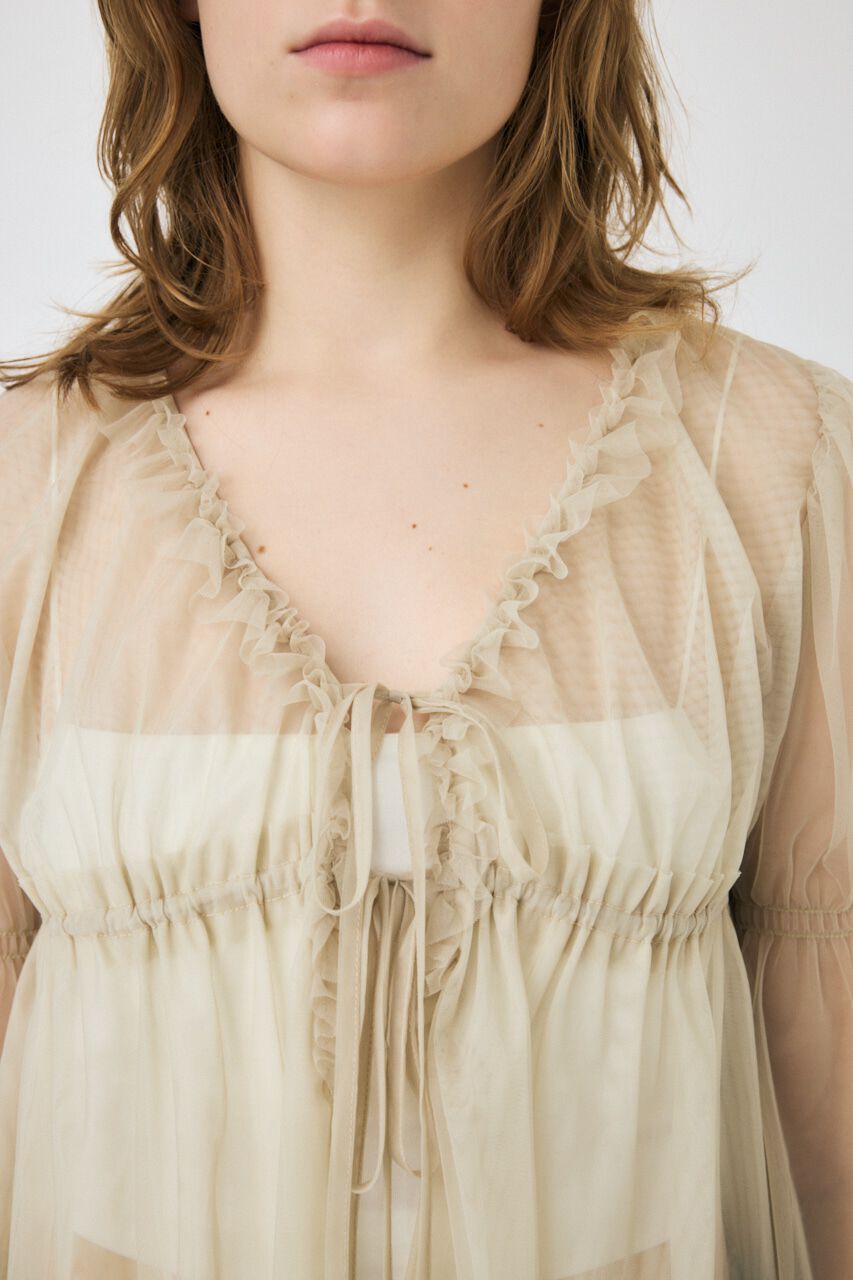MOUSSY「TULLE LAYERED トップス」|シャツ・ブラウス|