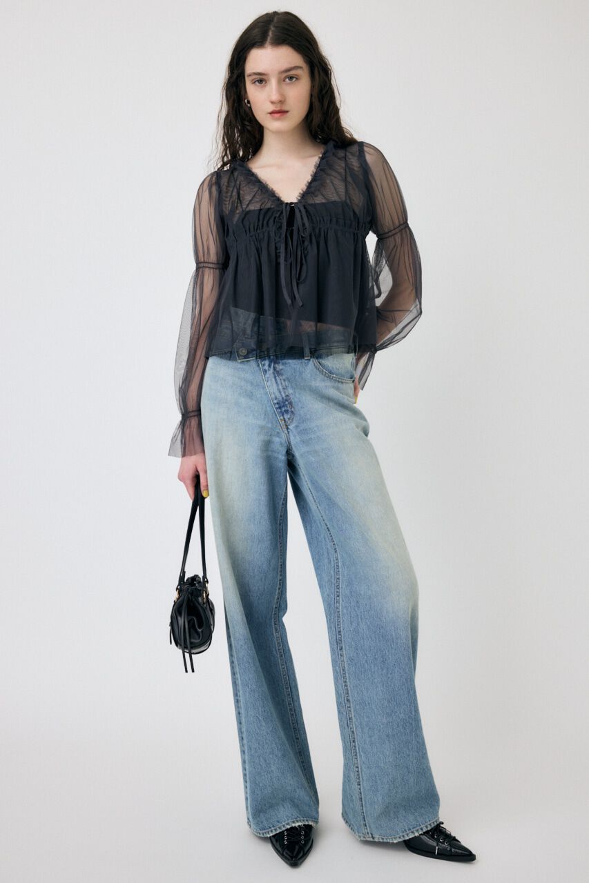 MOUSSY「TULLE LAYERED トップス」|シャツ・ブラウス|
