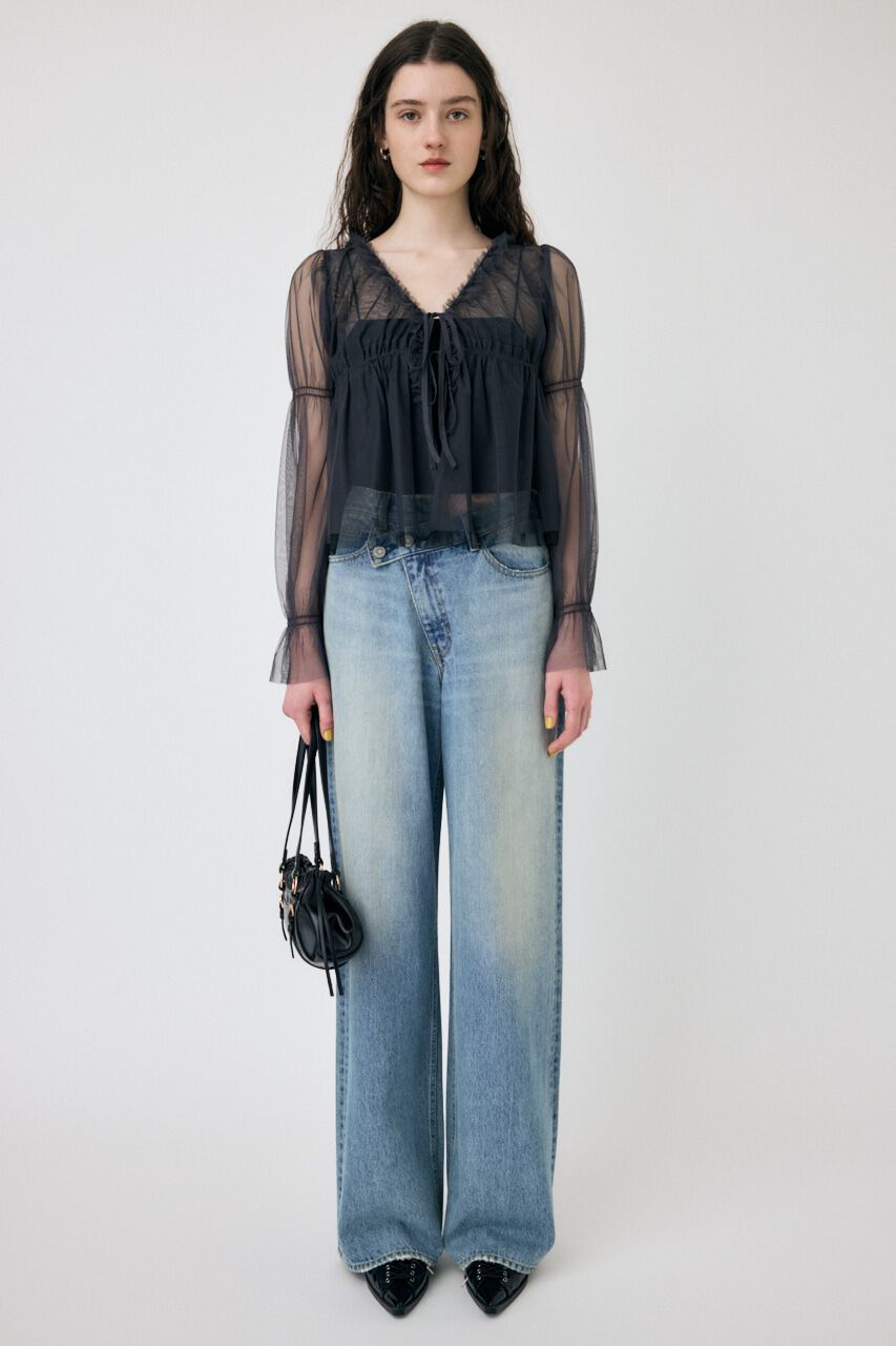 MOUSSY「TULLE LAYERED トップス」|シャツ・ブラウス|