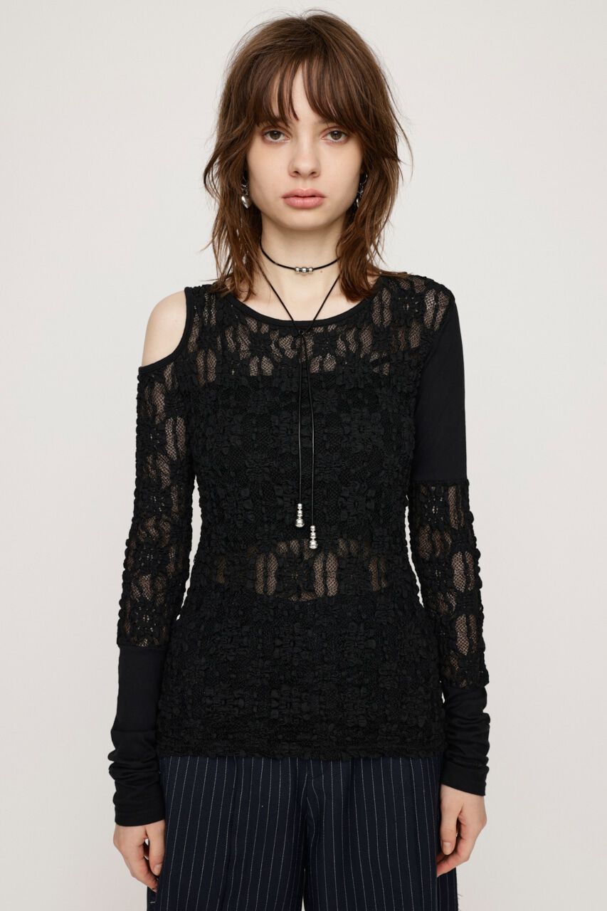 SLY「HOLE LACE トップス」|Tシャツ・カットソー|