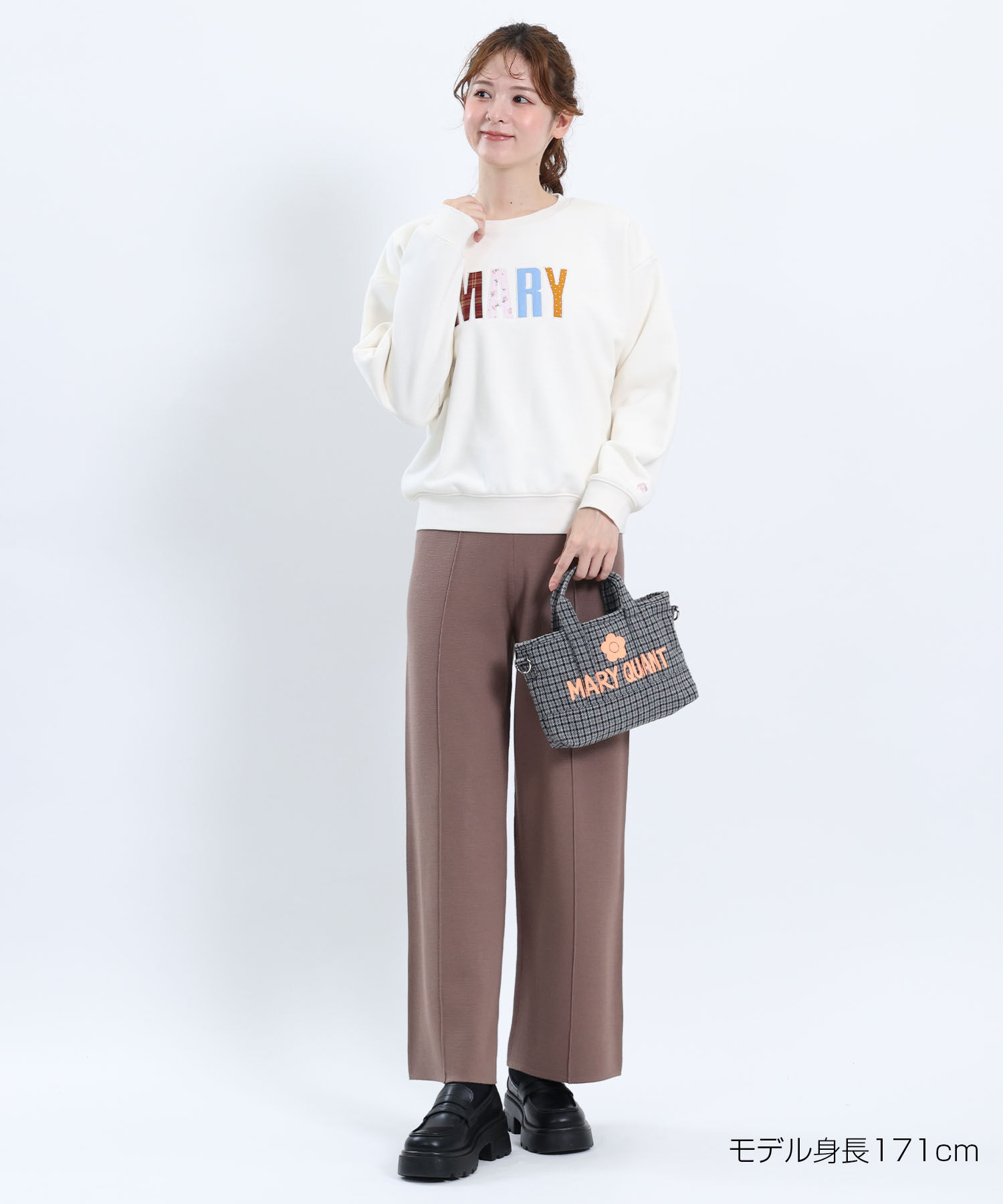 MARY QUANT「MARYアップリケロゴ プルオーバー」|スウェット・ジャージ|