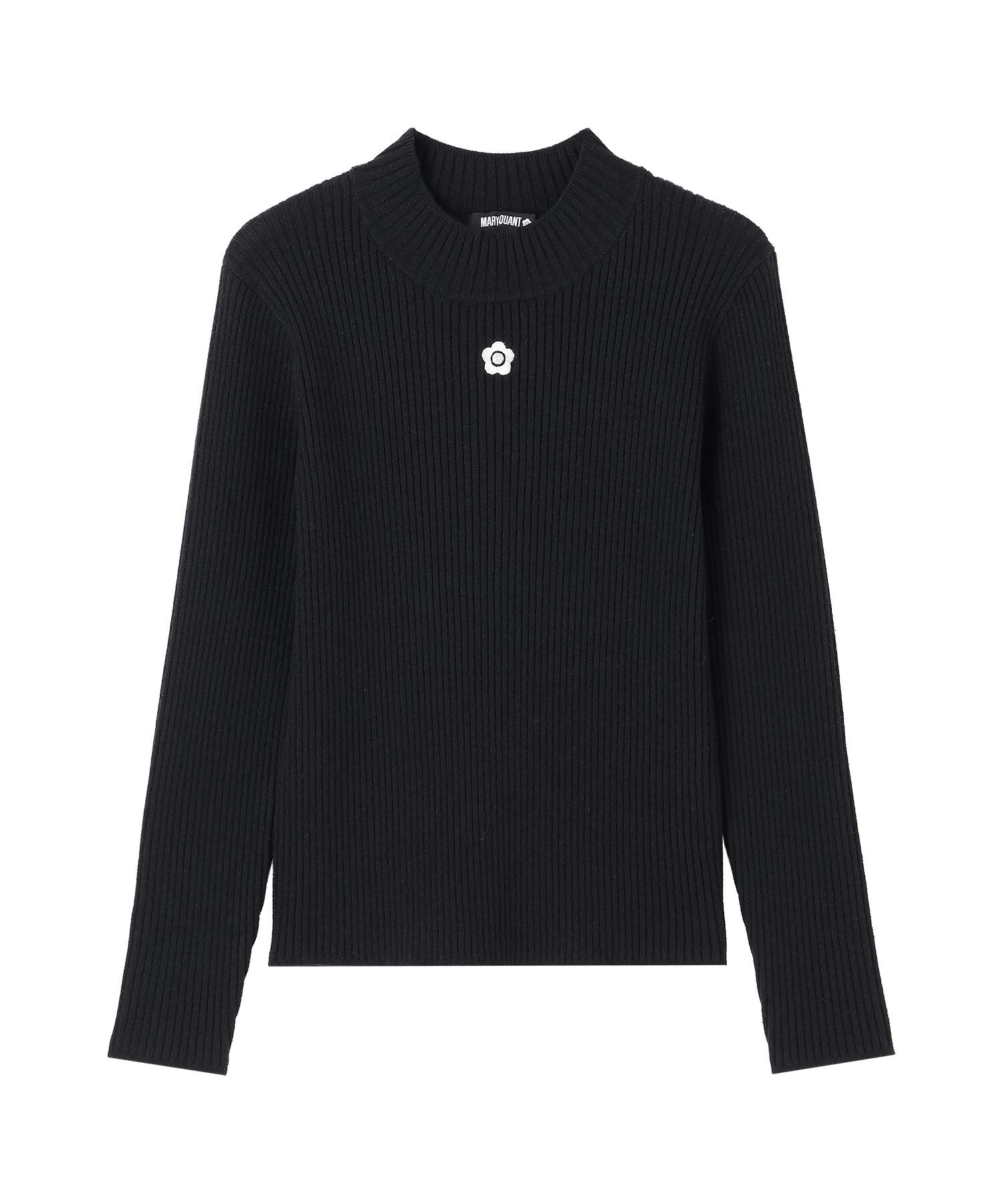 MARY QUANT「モックネックリブニット プルオーバー」|ニット・セーター|