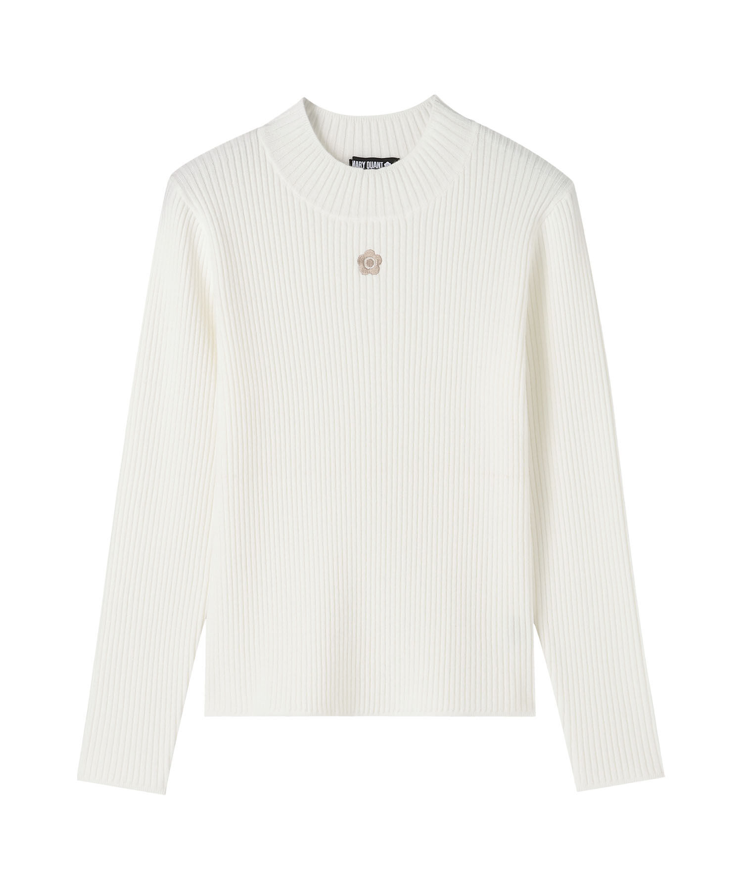 MARY QUANT「モックネックリブニット プルオーバー」|ニット・セーター|