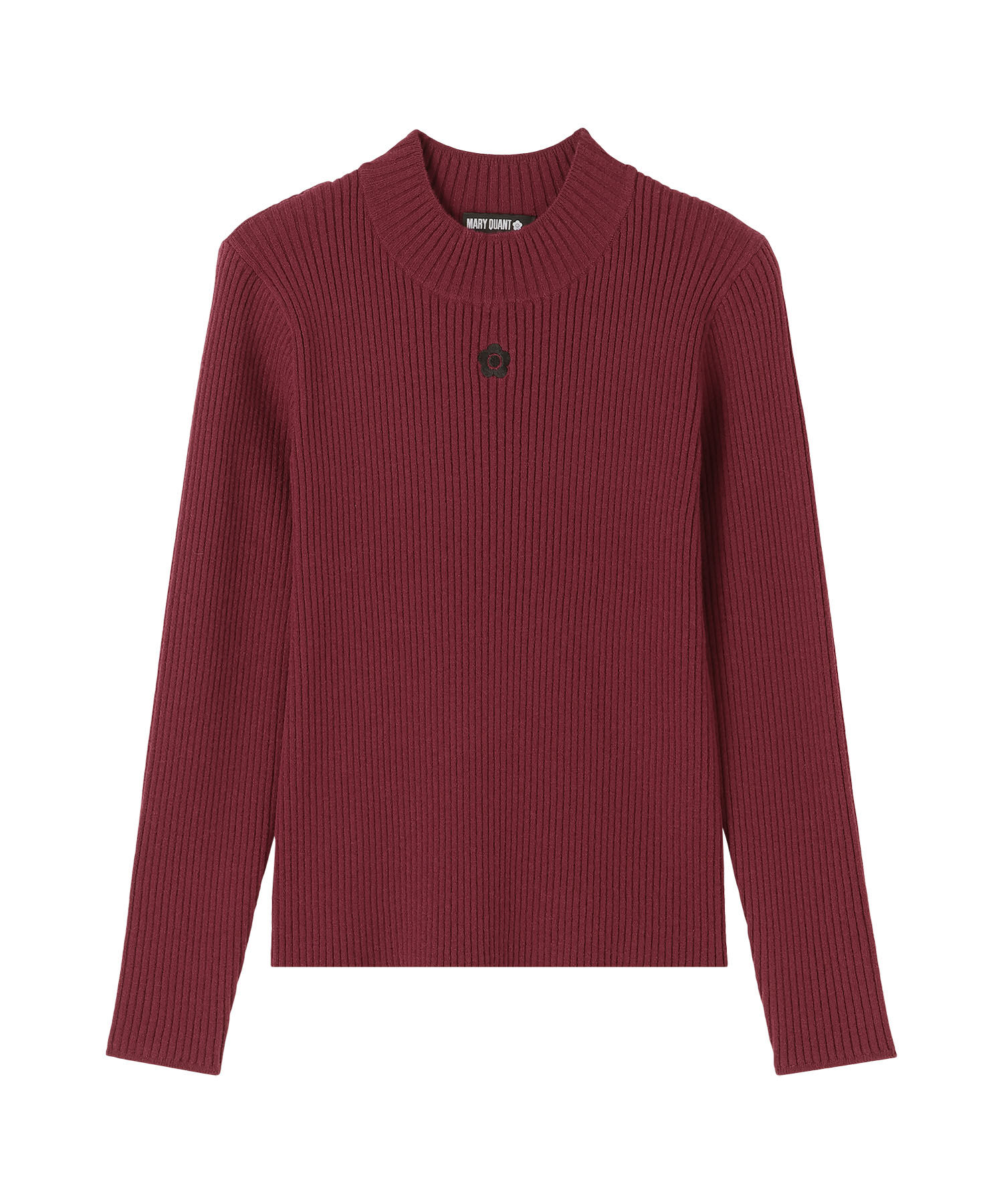 MARY QUANT「モックネックリブニット プルオーバー」|ニット・セーター|