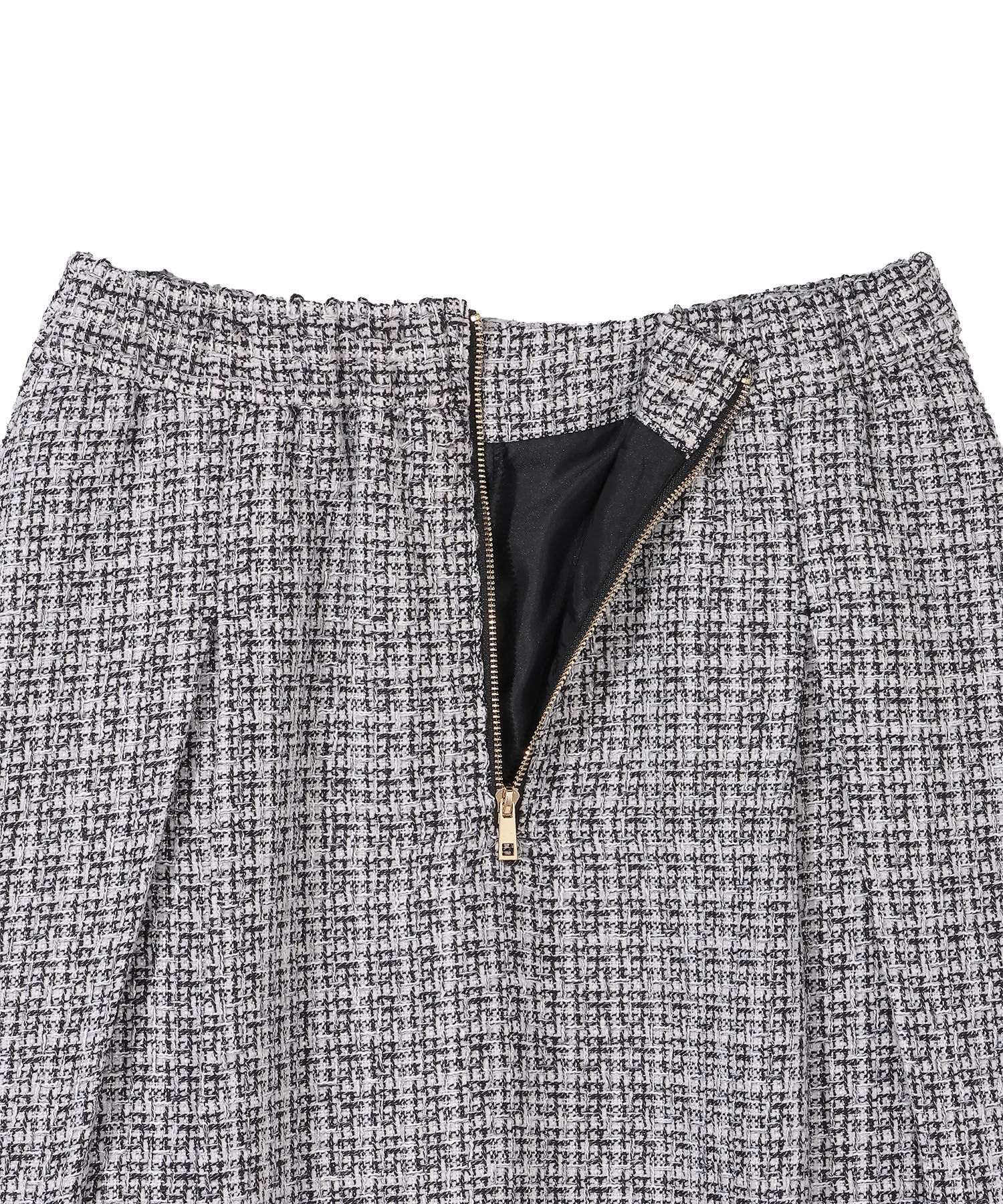 MARY QUANT「ゴールドボタンツイード スカート」|スカート|