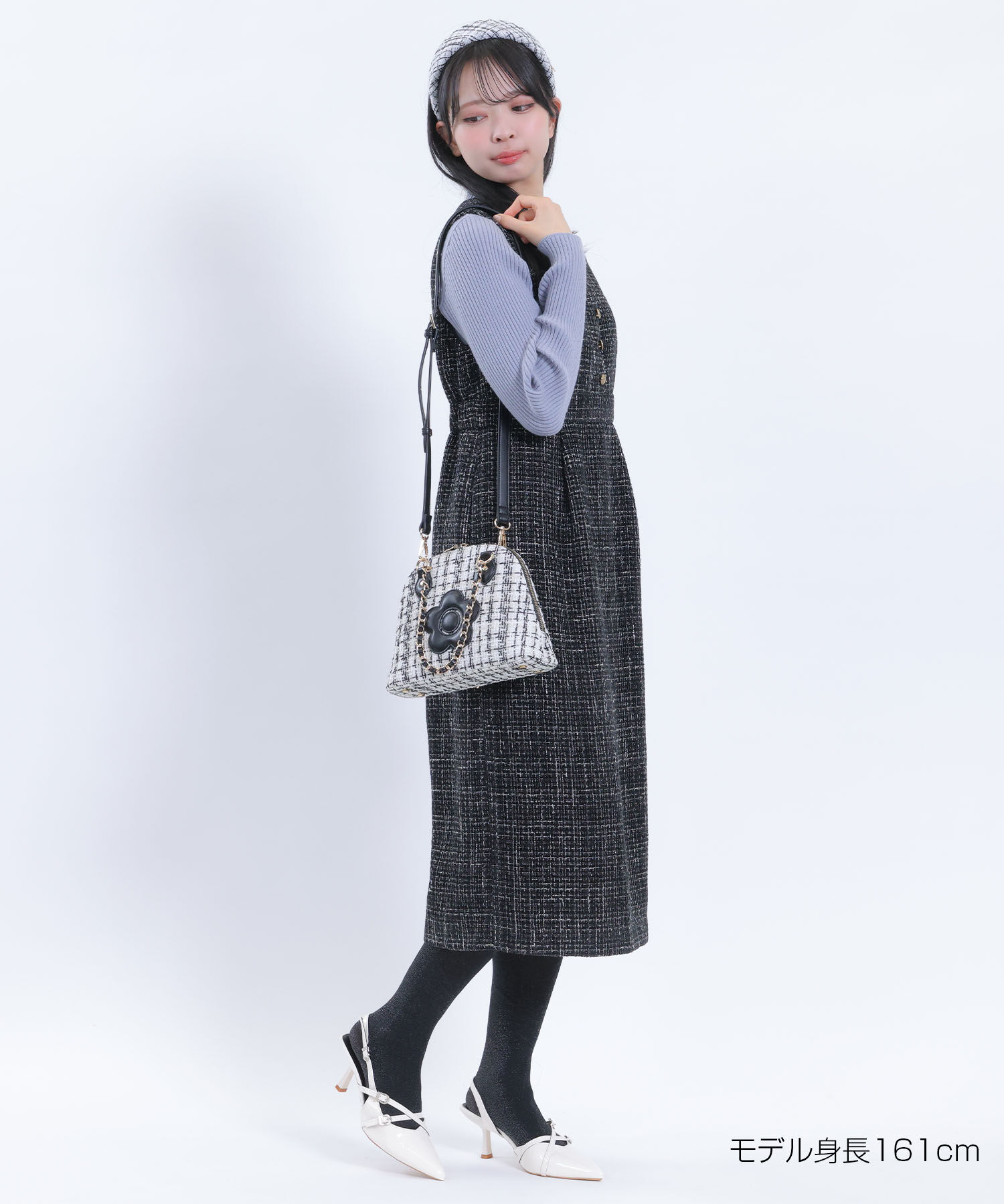 MARY QUANT「ゴールドボタンツイード ワンピース」|ワンピース|