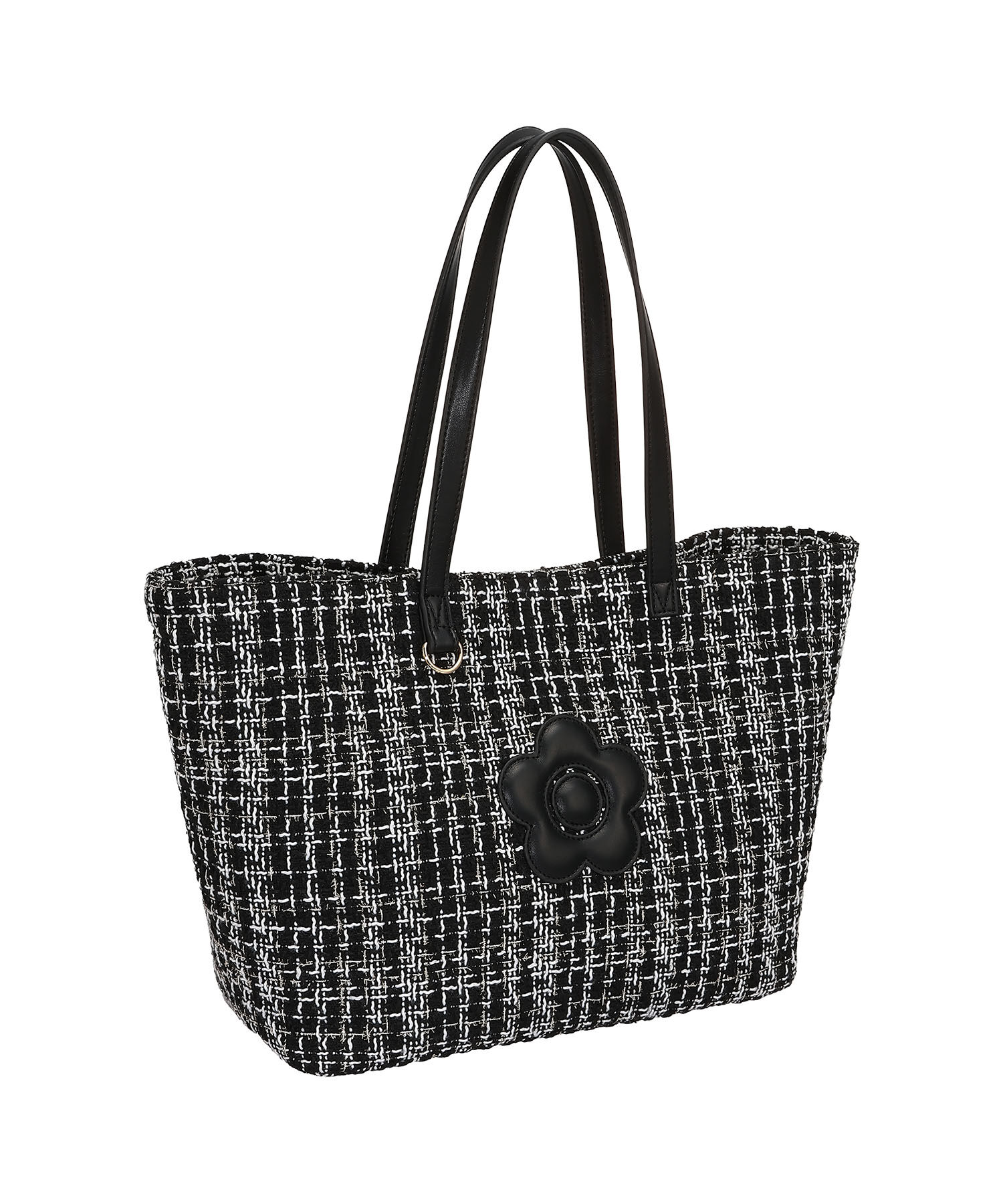 MARY QUANT「ツイードデイジーパッチ トート」|トートバッグ|