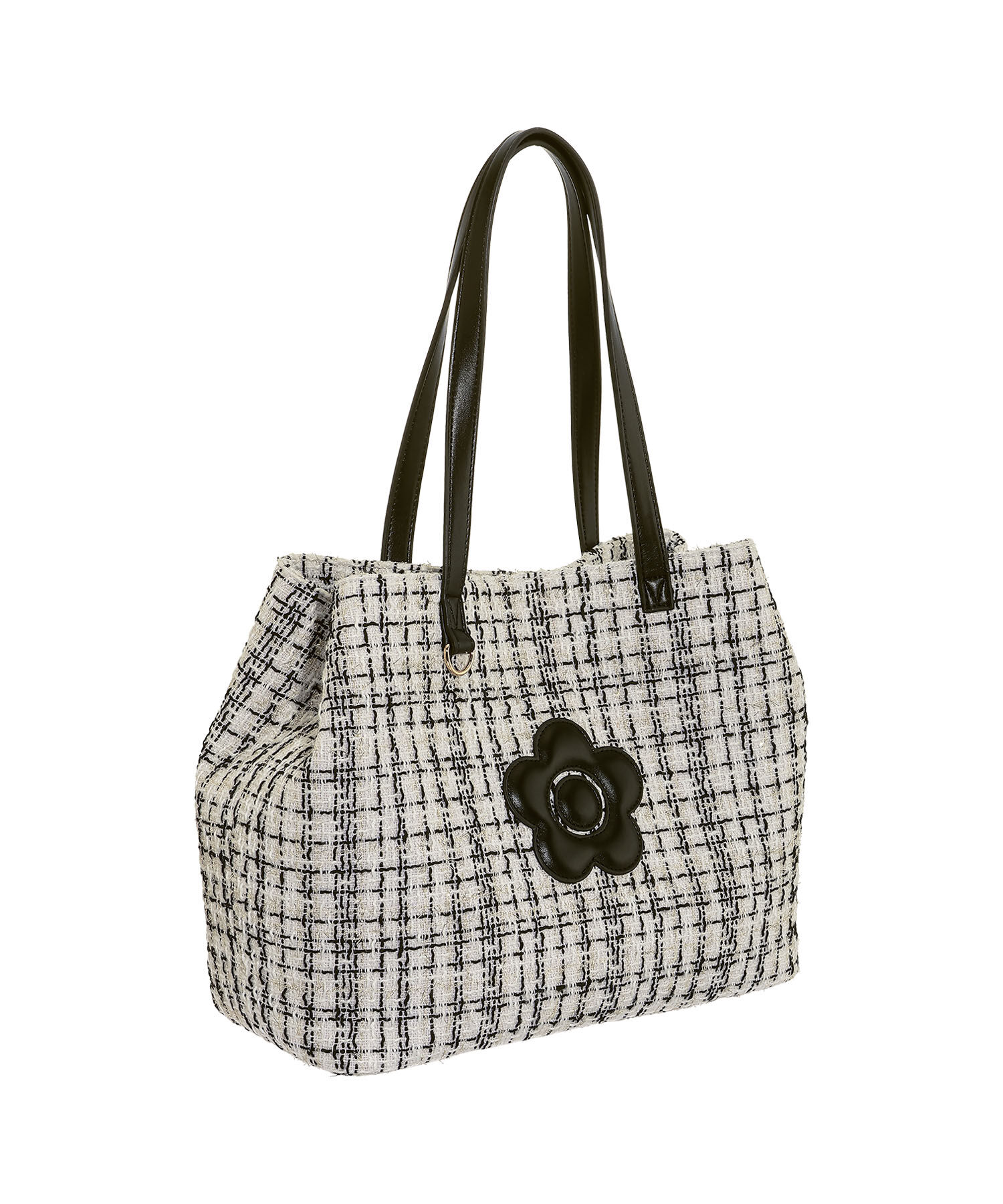 MARY QUANT「ツイードデイジーパッチ トート」|トートバッグ|