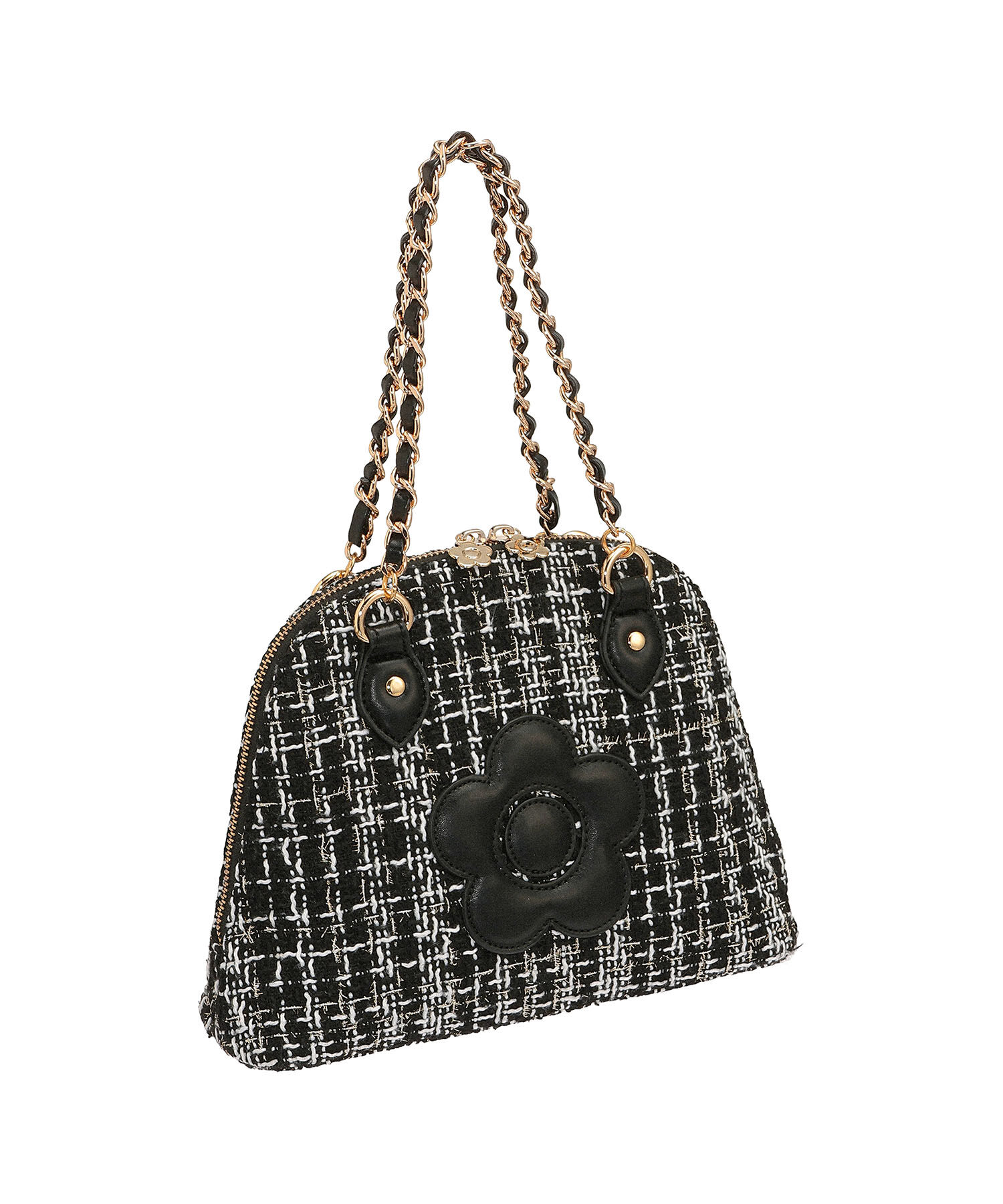 MARY QUANT「ツイードデイジーパッチ 2WAYショルダー」|ショルダー・メッセンジャー|