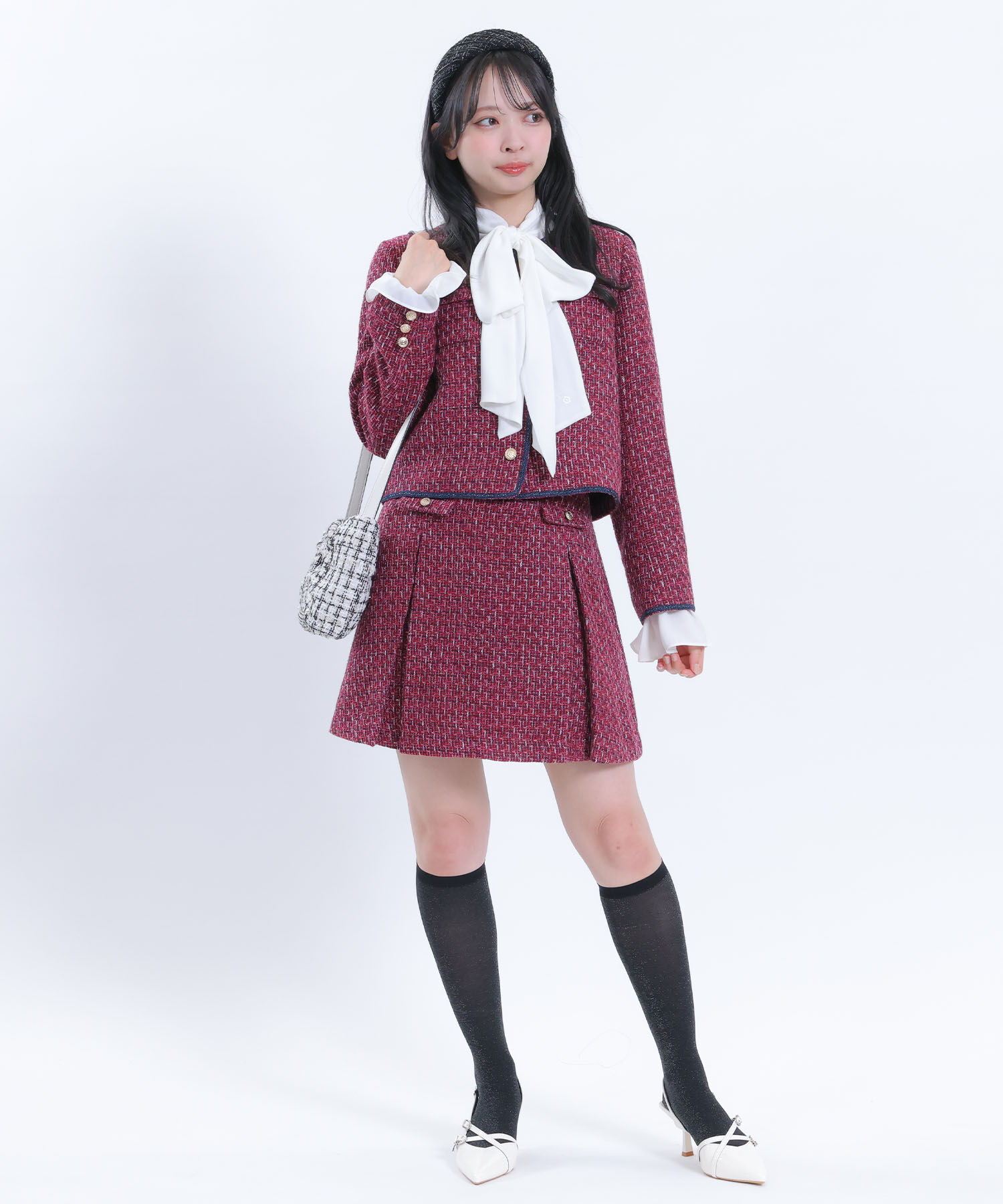 MARY QUANT「ツイードリボン ショルダー」|ショルダー・メッセンジャー|