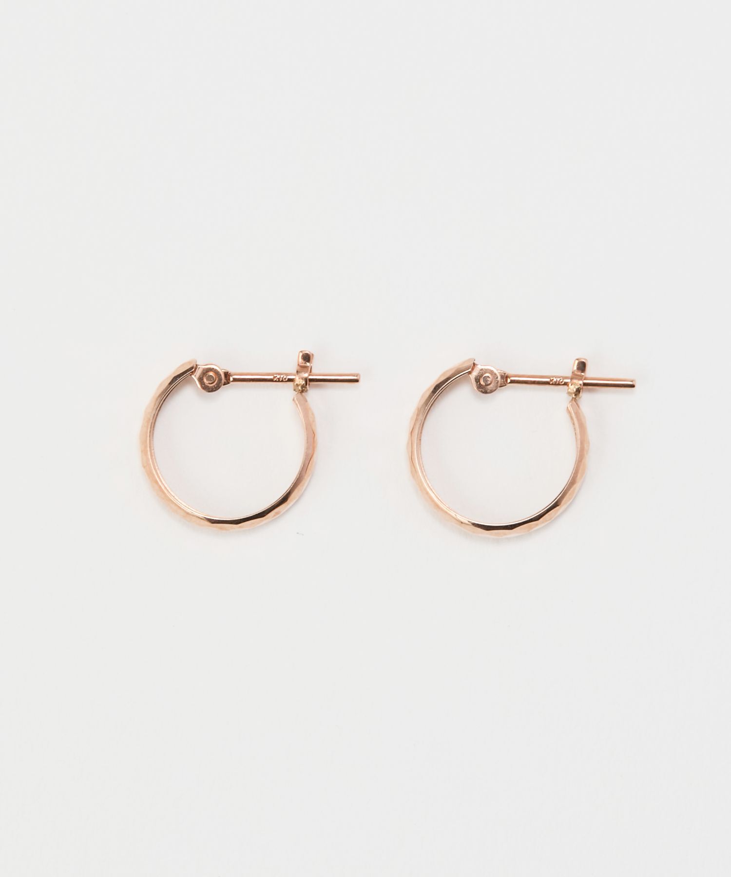 JUPITER「【K10】ダイヤモンドカットフープピアス」|ピアス|