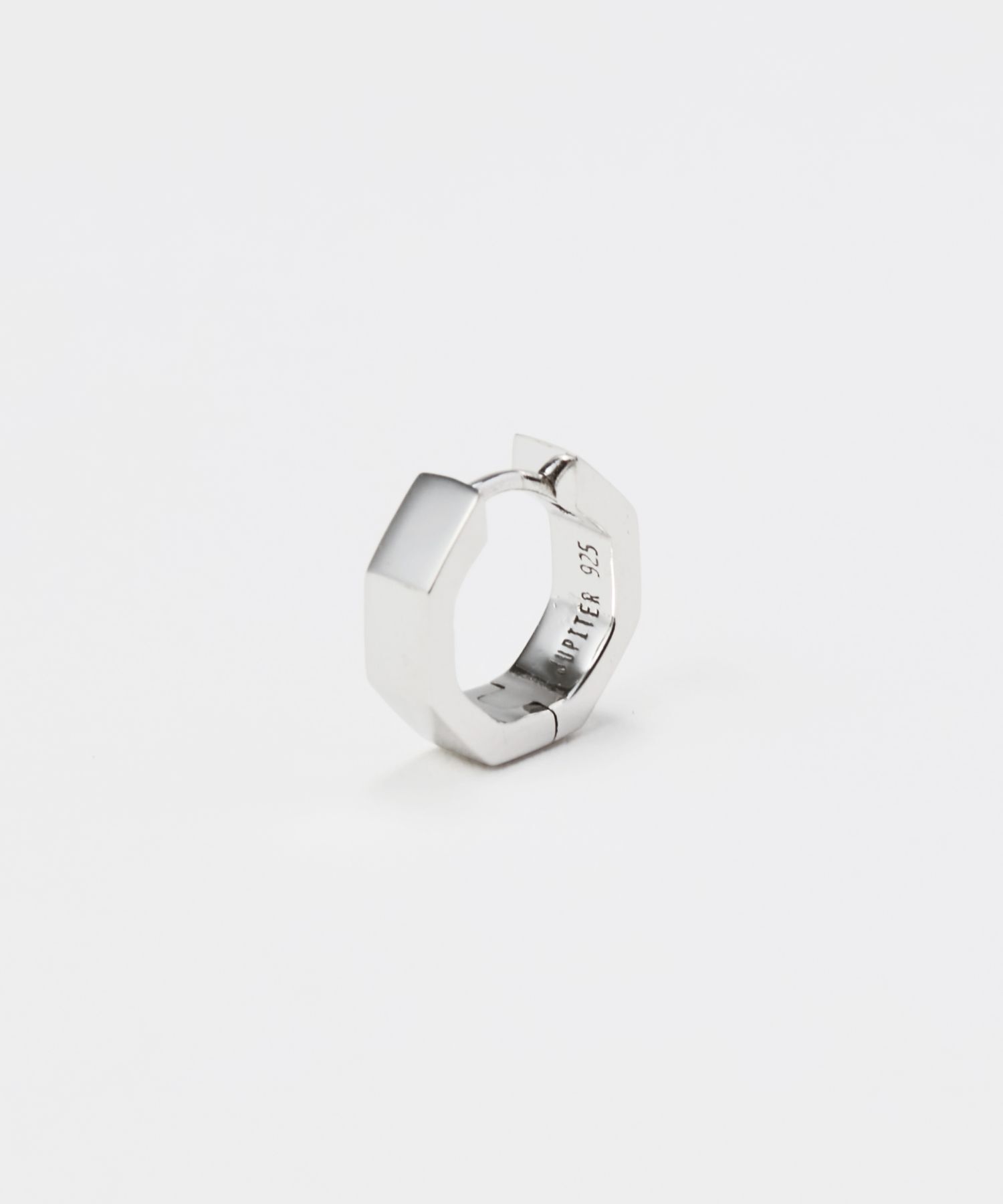 JUPITER「【SV】オクタゴンミニマルフープピアス/片耳　ニッケルフリー　シルバー」|ピアス|