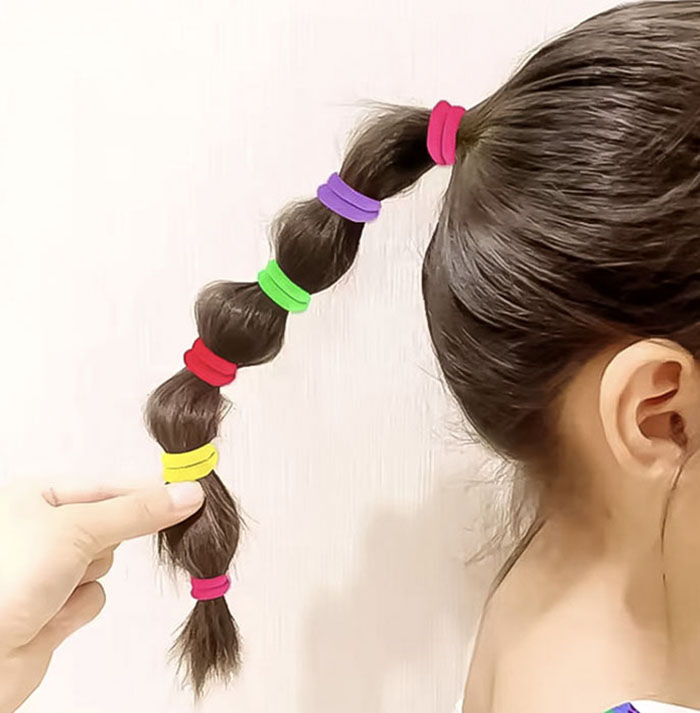 BACKYARD FAMILY「ヘアゴム 子供 セット 100本 通販 パイルゴム 2cm ヘアーゴム ミニゴム キッズ 飾りなし」|ヘアゴム・シュシュ|