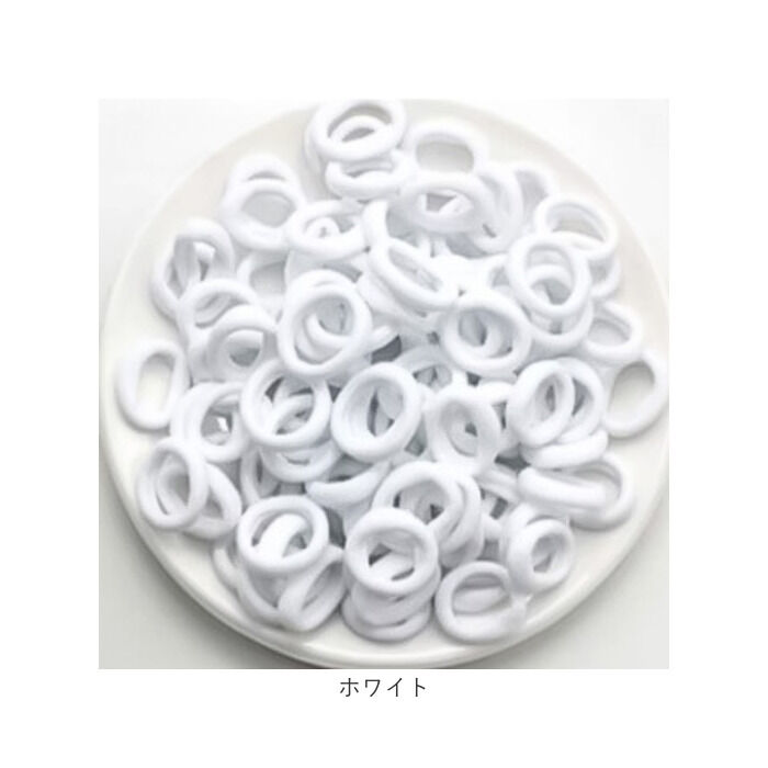 BACKYARD FAMILY「ヘアゴム 子供 セット 100本 通販 パイルゴム 2cm ヘアーゴム ミニゴム キッズ 飾りなし」|ヘアゴム・シュシュ|