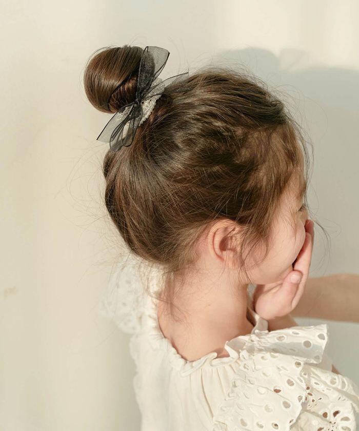 BACKYARD FAMILY「Rora ヘアゴム キッズ 通販 ボンジュール ビジュー 髪ゴム 髪飾り 髪留め リボン パール」|ヘアゴム・シュシュ|