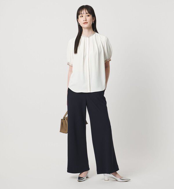 UNITED ARROWS「バイカラーパイピング ショートスリーブ ブラウス」|シャツ・ブラウス|