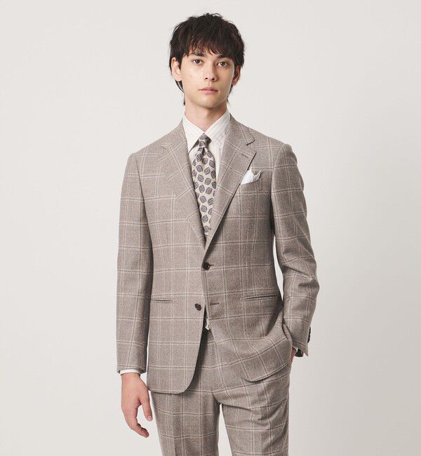 UNITED ARROWS「Vitale Barberis Canonico ウィンドウペン シングル 3ボタン スーツ MC―MODEL」|スーツ|