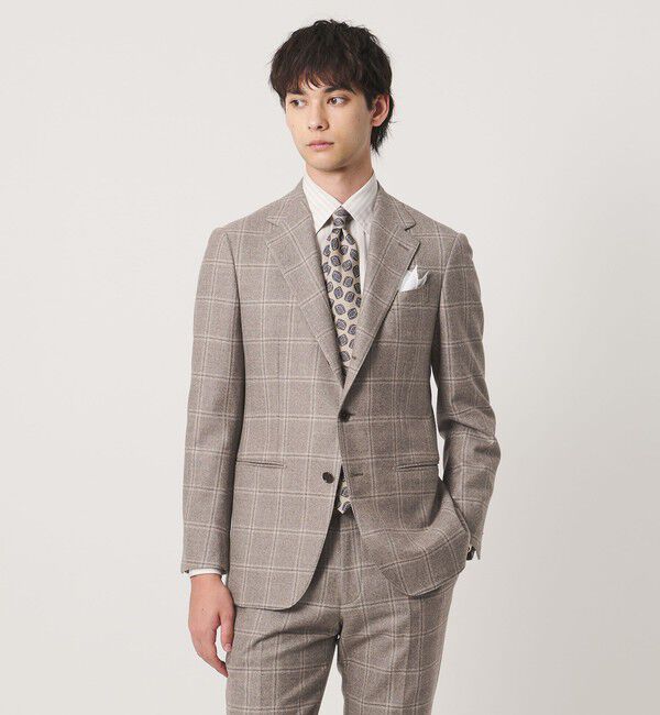 UNITED ARROWS「Vitale Barberis Canonico ウィンドウペン シングル 3ボタン スーツ MC―MODEL」|スーツ|