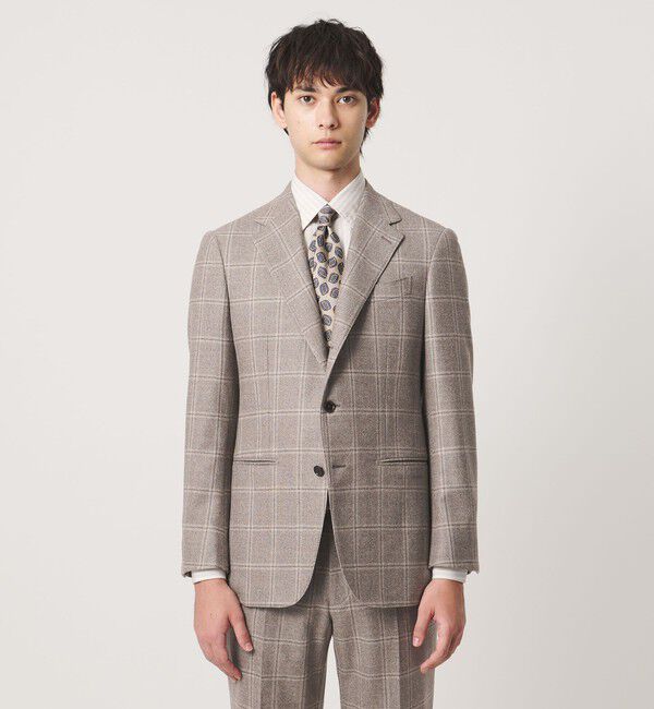 UNITED ARROWS「Vitale Barberis Canonico ウィンドウペン シングル 3ボタン スーツ MC―MODEL」|スーツ|