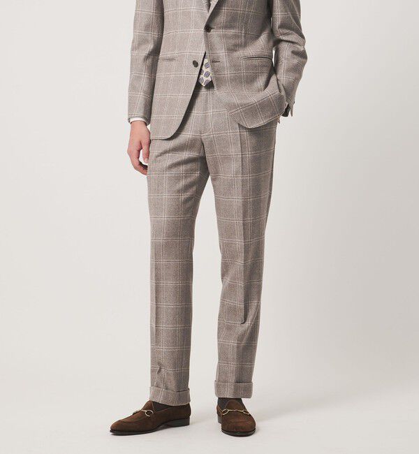 UNITED ARROWS「Vitale Barberis Canonico ウィンドウペン シングル 3ボタン スーツ MC―MODEL」|スーツ|