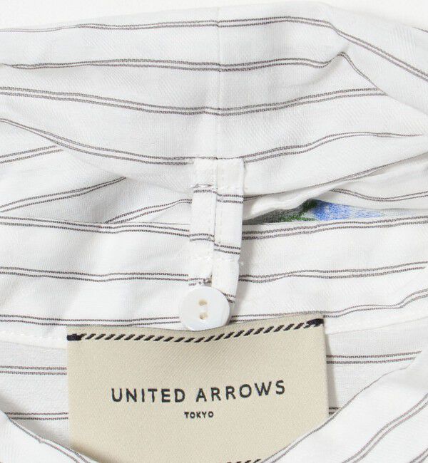 UNITED ARROWS「ストライプ フラワー ジャガード ボウタイ ブラウス」|シャツ・ブラウス|