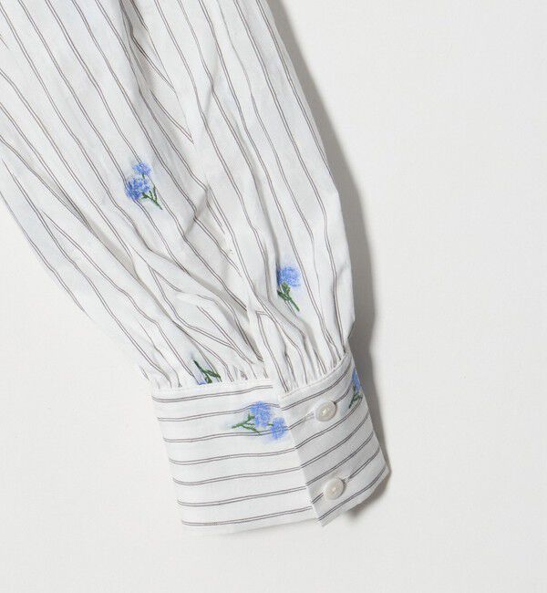 UNITED ARROWS「ストライプ フラワー ジャガード ボウタイ ブラウス」|シャツ・ブラウス|