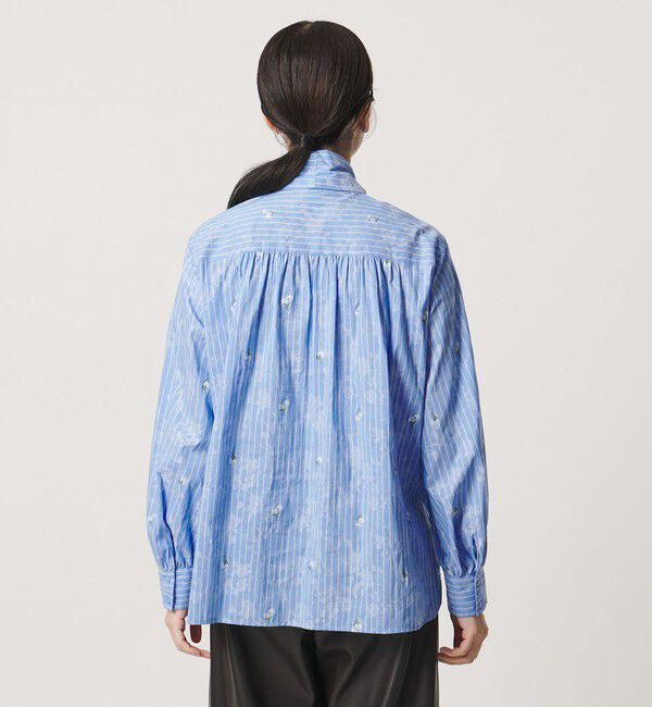 UNITED ARROWS「ストライプ フラワー ジャガード ボウタイ ブラウス」|シャツ・ブラウス|