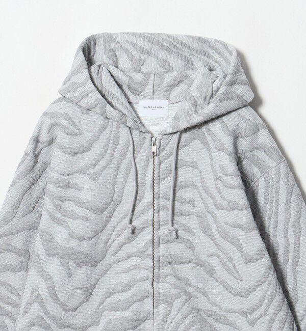 UNITED ARROWS「ジャガード ジップアップ パーカー」|パーカー|