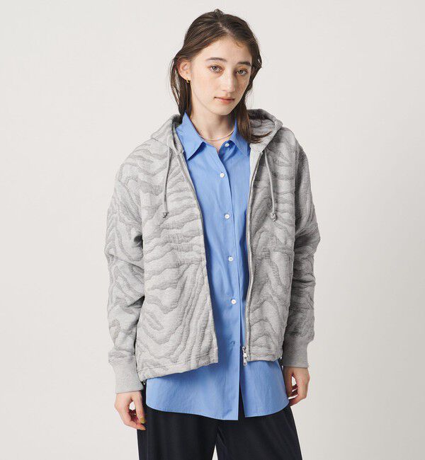 UNITED ARROWS「ジャガード ジップアップ パーカー」|パーカー|
