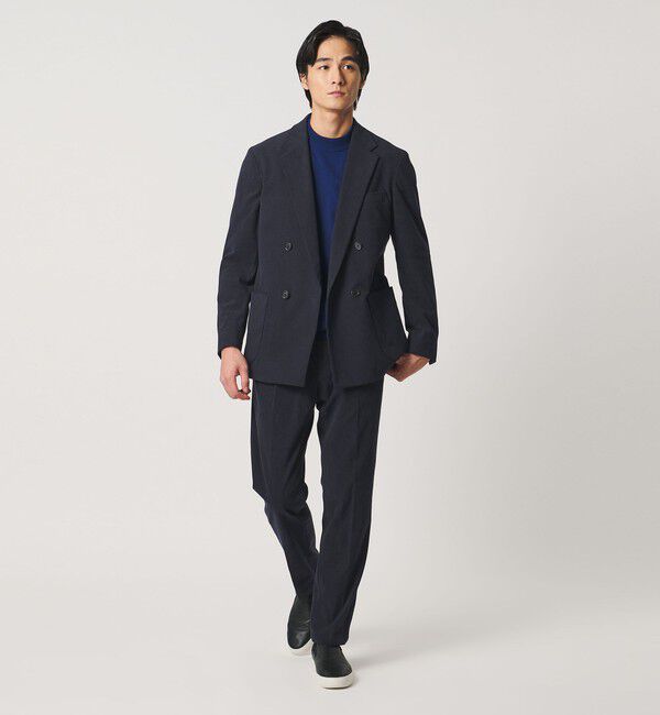 UNITED ARROWS「ライト コーデュロイ １プリーツ テーパード パンツ UA COZY ウォッシャブル ヨコストレッチ」|スラックス|