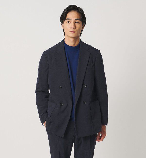 UNITED ARROWS「ライト コーデュロイ ダブル 4ボタン テーラードジャケット UA COZY ウォッシャブル ヨコストレッチ」|テーラードジャケット|